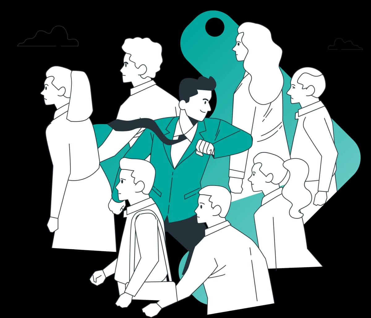 Hero Section Landing Page Illustration